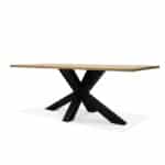 Eikenhouten tafel Milnor met matrixpoot