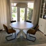 Matrix poot industriele tafel van steigerhout Kona