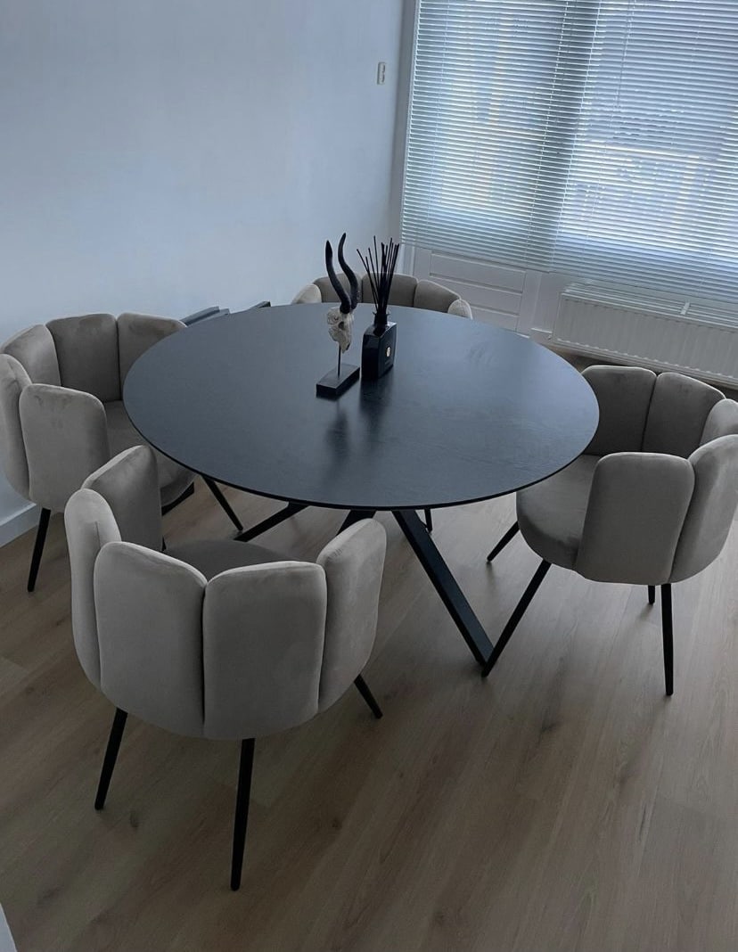 High five chair velvet - zand