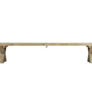 Steigerhouten bankje Ernul met X poten