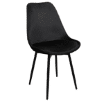 Leaf chair velvet – zwart