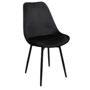 Leaf chair velvet – zwart