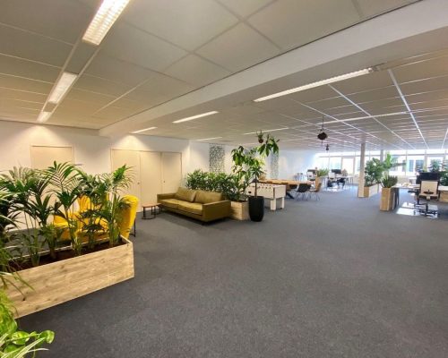 Kantoor inrichting van steigerhout Kantoor inrichting van steigerhout