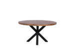 Mangohout-eettafel-rond-met-matrixpoot-aflex