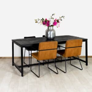 Zwarte Mangohout Eettafel