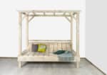 Steigerhouten hemelbed Barto