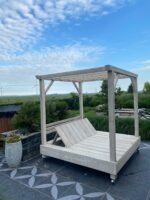 Steigerhouten hemelbed Barto