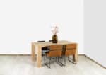 Eikenhouten tafel Albin met blokpoten