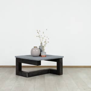 Betonlook salontafel Hessel met stalen frame