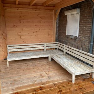 Steigerhouten loungebank Dwale