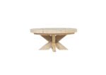Steigerhouten salontafel Gilson met kruispoot