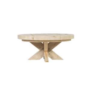 Steigerhouten salontafel Gilson met kruispoot