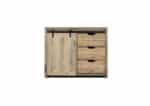Steigerhouten kast Ina met schuifdeur en lades
