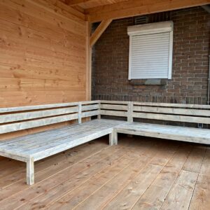 Steigerhouten loungebank Dwale