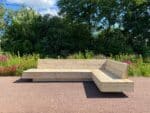 Steigerhouten loungebank Wana