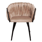 Wave chair velvet - zand