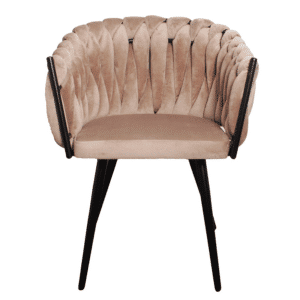 Wave chair velvet - zand