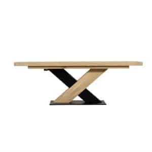 Industriele eikenhouten salontafel Mazie