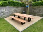 Douglashout picknicktafel Sulon met W frame