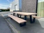 Douglashout picknicktafel Sulon met W frame
