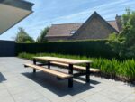 Douglashout picknicktafel Pekin met H poten