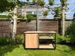 Douglas houten buitenkeuken Tatum met stalen frame