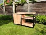 Douglas houten buitenkeuken Tatum met stalen frame