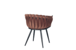 Wave chair velvet - koper