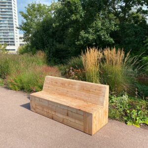 Douglas houten tuinbank Nucla met opbergruimte