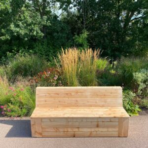 Douglas houten tuinbank Nucla met opbergruimte