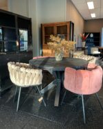 Mango tafel rond zwart Laval