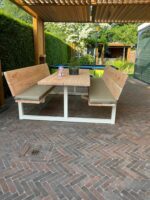 Douglashout picknicktafel Ediz met rugleuning