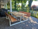 Douglashout picknicktafel Ediz met rugleuning
