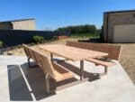 Douglashout picknicktafel Ediz met rugleuning