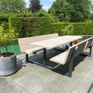 Douglashout picknicktafel Ediz met rugleuning