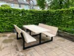 Douglashout picknicktafel Ediz met rugleuning