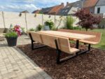 Douglashout picknicktafel Ediz met rugleuning