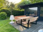 Douglashout picknicktafel Ediz met rugleuning