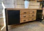 Mangohout dressoir Tygo met stalen deuren