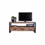 Mangohout tv-meubel Lars met 3 laden