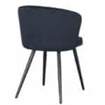River chair velvet - zwart