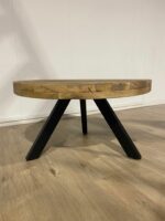 Salontafel rond mangohout naturel