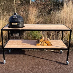 Douglas buitenkeuken Melle met stalen ombouw