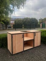 Douglas buitenkeuken Otis met stalen ombouw