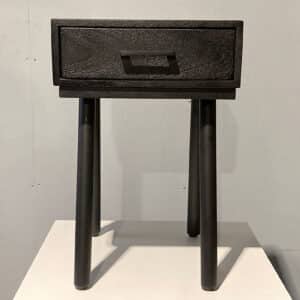 Nachtkastje May mangohout zwart