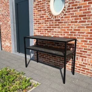 Steigerhouten buitenkeuken James met staal