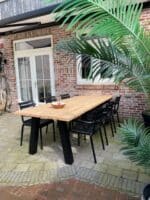 Douglas tuintafel Como met industriele poten