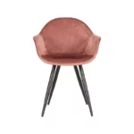 Stoel Floris Velvet Oud Roze