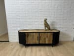 Mangohouten-TV-meubel-Seth-met-staal