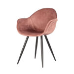 Stoel Floris Velvet Oud Roze